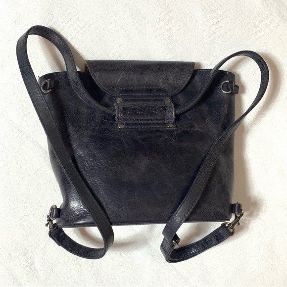 Patrician Nash Convertible Bag Backpack Crossbody Shoulder Purse Black Medium - Picture 10 of 15